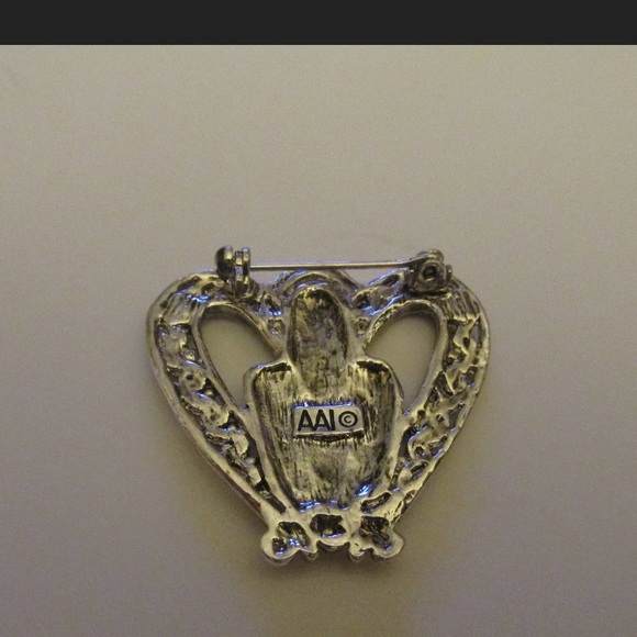 Guardian Angel Brooch Pin Marked AAI - Picture 2 of 2